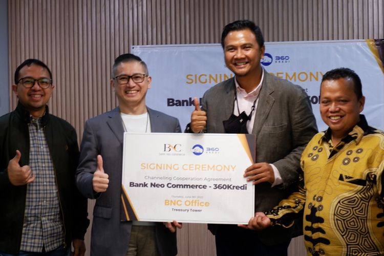 Kerja sama pembiayaan channeling antara Bank Neo Commerce dengan 360Kredi