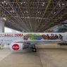 Gambar Penenun Ulos dan Danau Toba Hiasi Badan Pesawat AirAsia Jelang F1 PowerBoat