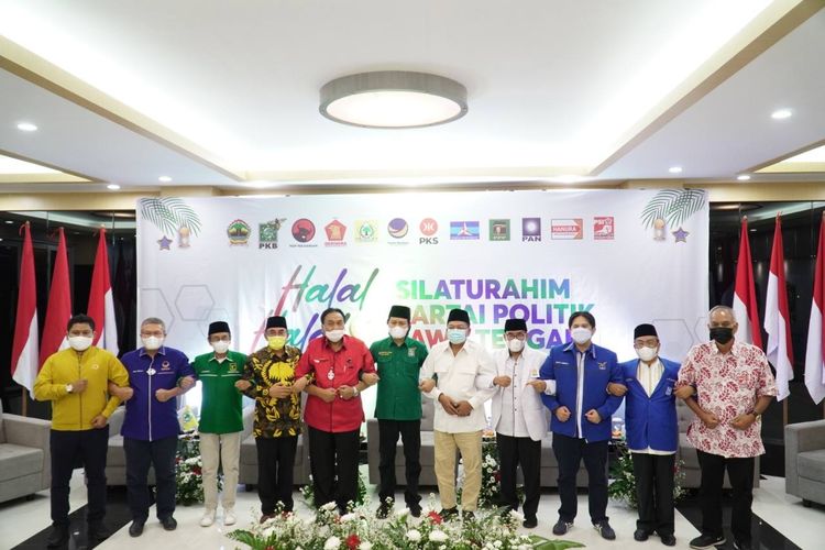 Para petinggi partai politik di Jawa Tengah mengadakan pertemuan di Kantor DPW PKB Jateng, Kota Semarang, Sabtu (29/5/2021) malam.