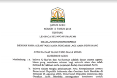 9 Hal yang Perlu Diketahui soal Qanun Aceh tentang Lembaga Keuangan Syariah