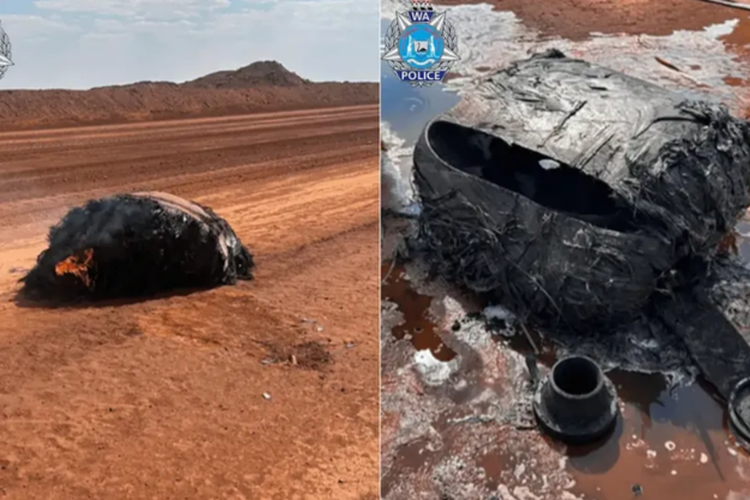 Puing-puing ini, yang ditemukan di Australia Barat pada 18 Oktober 2025, kemungkinan merupakan bagian dari tahap atas roket Jielong 3 milik China, menurut para ahli. 