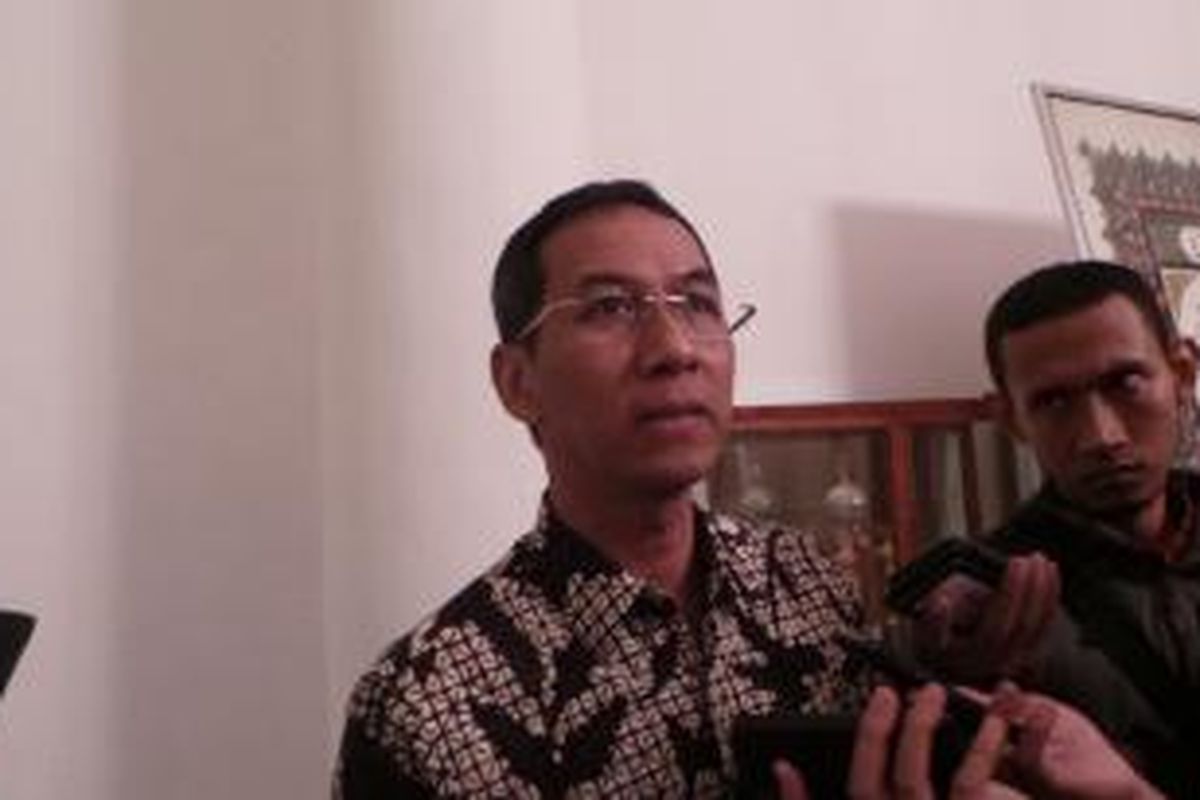 Kepala Badan Pengelola Keuangan dan Aset Daerah (BPKAD) DKI Heru Budi Hartono, seusai mengikuti rapat monorel, di Balai Kota, Kamis (9/7/2015). 