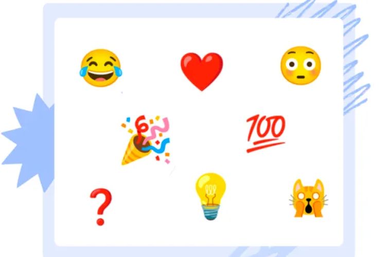 Ilustrasi daftar emoji yang bisa diberikan melalui fitur Timed Reactions yang tengah diuji coba YouTube.