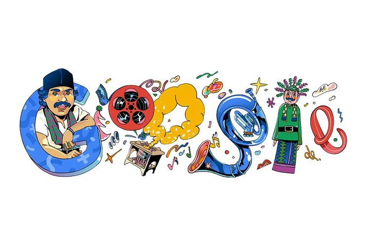 Google Doodle Benyamin Sueb pada Selasa (22/9/2020).