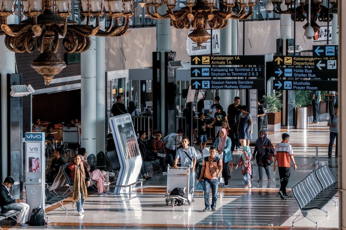 Ilustrasi Bandara Internasional Soekarno-Hatta, Tangerang. 