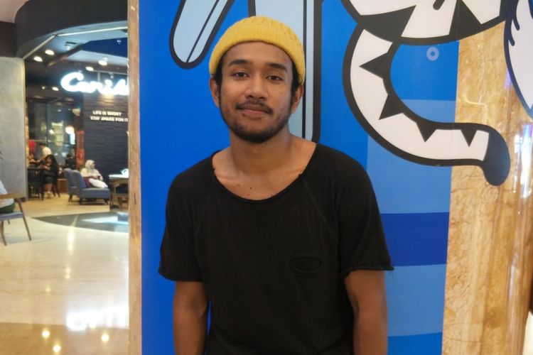 Teddy Adhitya usai tampil di Lotte Shopping Avenue, Jakarta Selatan, Senin (1/1/2018).