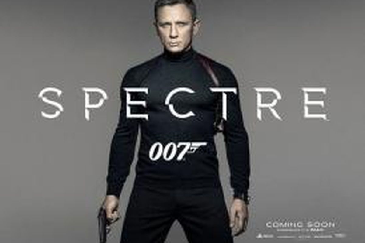 Poster teaser resmi film James Bond yang berjudul Spectre dan dibintangi oleh Daniel Craig