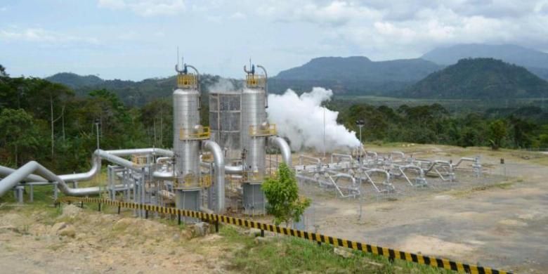 Sumur geothermal di PLTP Ulu Belu, Tanggamus, Provinsi Lampung, Rabu (27/2/2013). PLTP merupakan salah satu jenis energi terbarukan.
