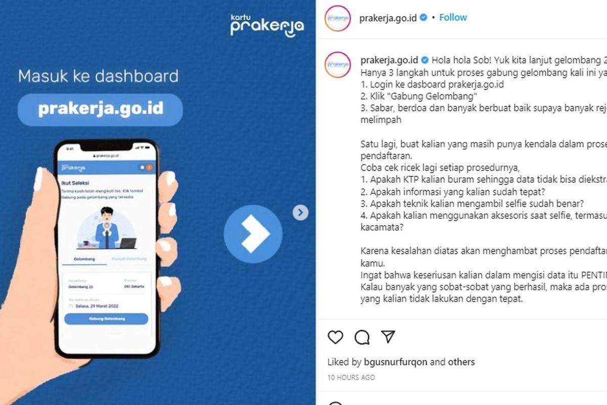 Syarat dan cara daftar Kartu Prakerja gelombang 25 dan solusi jika mengalami kendala saat mendaftar