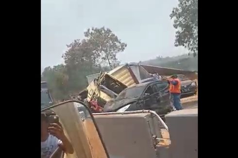 Heboh Video Kecelakaan Beruntun di Tol Cipularang, Ternyata Kejadian Tahun Lalu