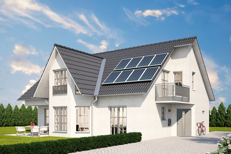 Ilustrasi penggunaan panel surya di rumah. Panel surya merupakan salah satu cara yang dapat dilakukan untuk mewujudkan rumah berkelanjutan. 