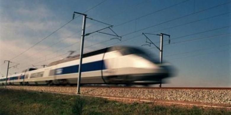 Ilustrasi: Kereta cepat Perancis TGV memiliki kecepatan maksimal 320 kilometer per jam.
