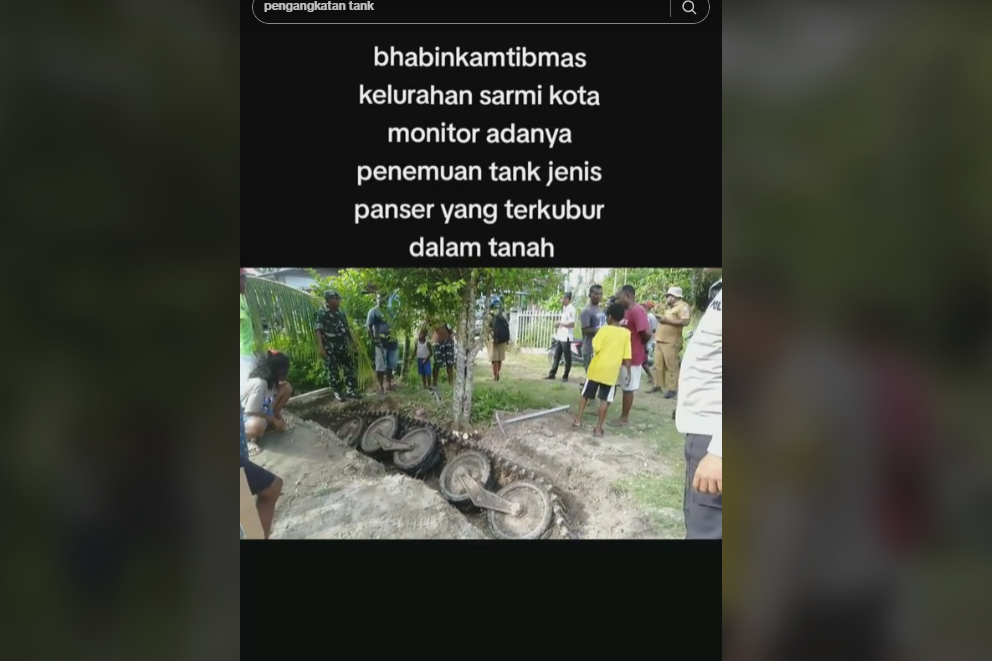 Ramai soal Penemuan Tank Terkubur di Dalam Tanah di Papua, Polisi: Diduga Peninggalan Perang Dunia II