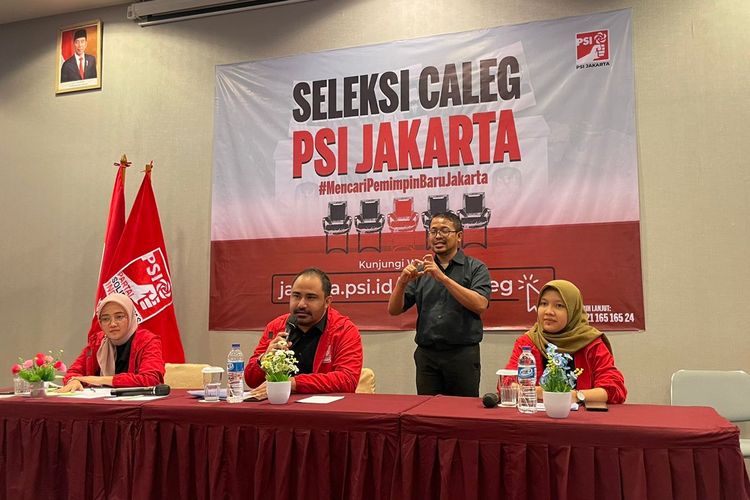 PSI DKI Jakarta membuka pendaftaran caleg DPRD DKI yang akan maju pada pemilu legislatif 2024 mendatang. 