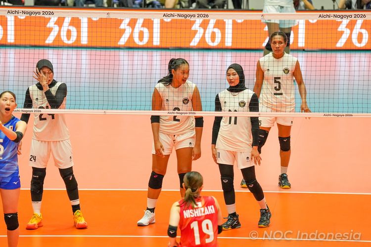 Hasil Voli Asian Games 2026: Timnas Voli Putri Indonesia Dapat Pelajaran dari Thailand