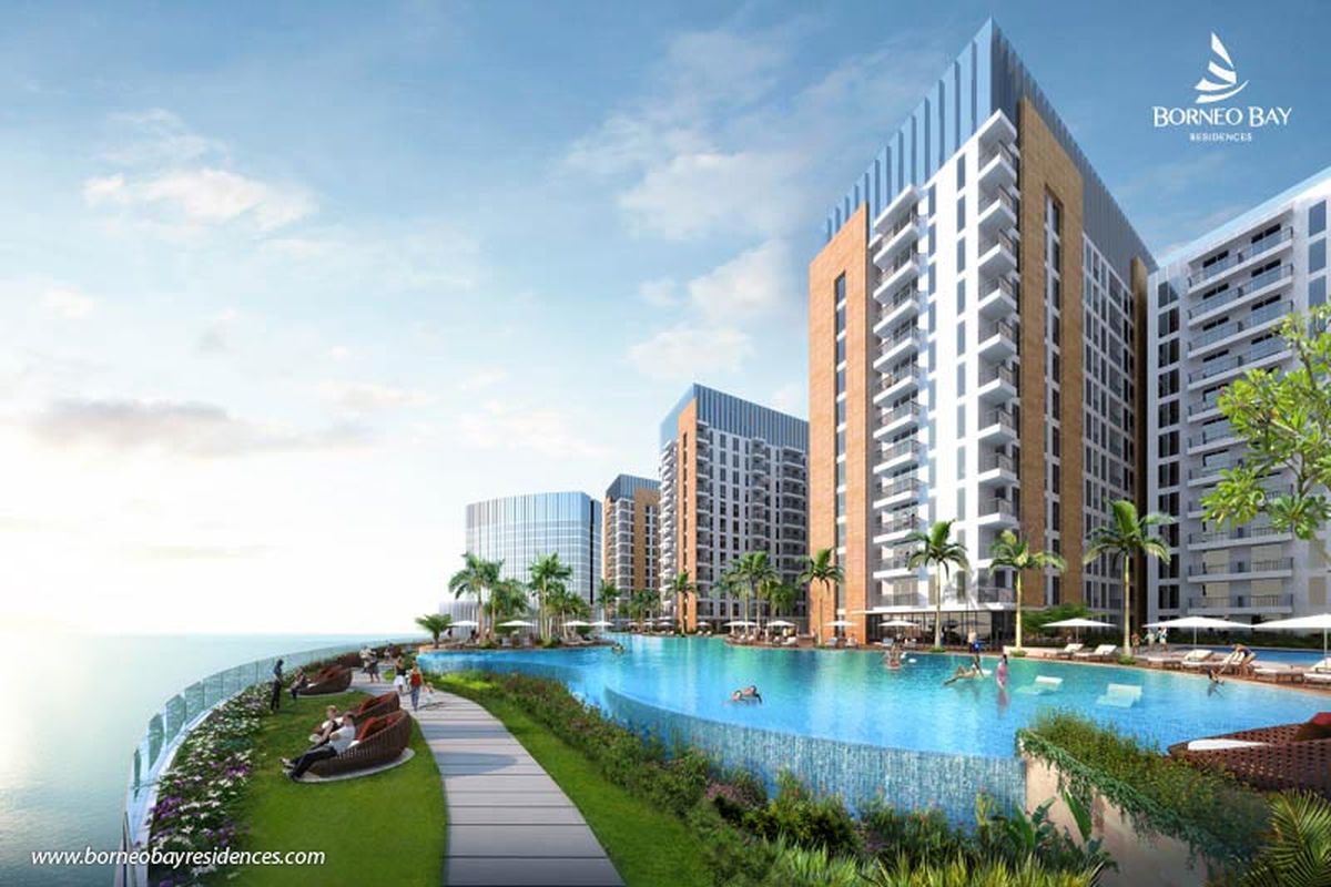 Borneo Bay Residence di Balikpapan, Kalimantan Timur, dikembangkan oleh PT Agung Podomoro Land Tbk (APLN).