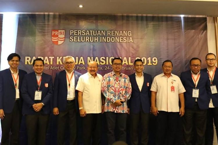 Pengurus Besar Persaturan Renang Seluruh Indonesia (PRSI) menggelar Rapat Kerja Nasional (Rakernas) 2019 di Hotel Atlet Century, Jakarta, 24 dan 25 Februari 2019. 