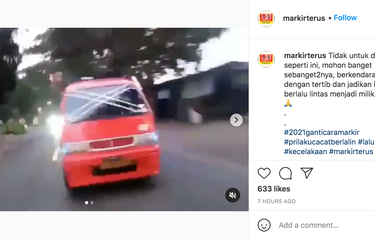 Video Viral Sopir Angkot Gaya-gayaan di Jalan, Berujung Tabrakan Fatal