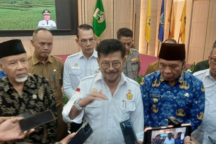 Menteri Pertanian Sahrul Yasin Limpo menargetkan Banten produksi 1,5 juta ton beras hadapi El Nino yang diperkirakan terjadi Agustus-September 2023