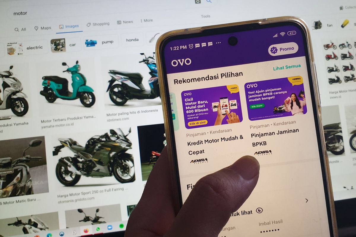 Adira Finance dan OVO berkolaborasi menyediakan layanan pembiayaan termasuk pembelian kendaraan.