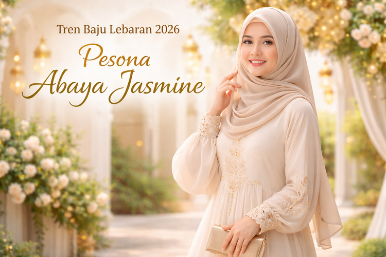 Tren Baju Lebaran 2026: Pesona Abaya Jasmine, Elegan Syar?i.