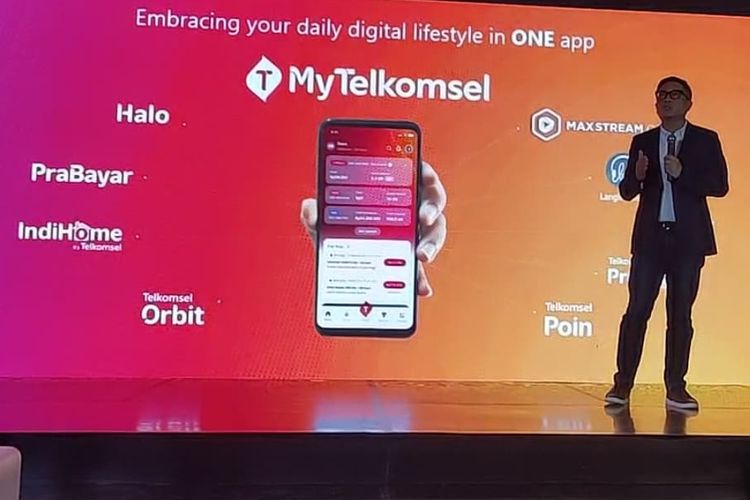 Sebagai SuperApp, MyTelkomsel menggabungkan beragam layanan menjadi satu, termasuk PraBayar, Halo, IndiHome, Orbit, dsb.