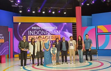 Jumpa pers pengumuman pagelaran dan nominasi Indonesian Drama Series Awards (IDSA) di Studio RCTI+, Jakarta Barat, Selasa (6/5/2025).