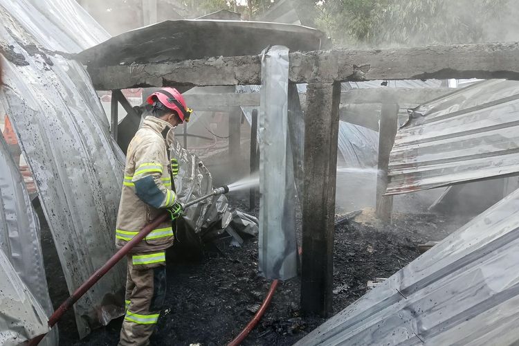 Kandang Ayam di Karanganyar Terbakar , Kerugian Capai Rp 800 Juta