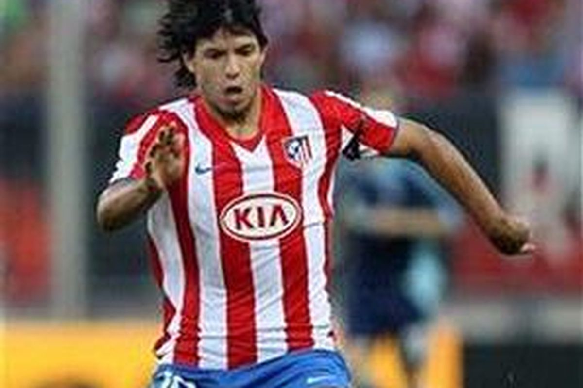 Striker Atletico Madrid asal Argentina, Sergio Aguero, dinilai berpotensi menjadi pemain terbaik dunia.