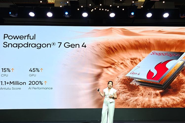 Realme 15 Pro ditenagai Snapdragon 7 Gen 4 (4 nm)
