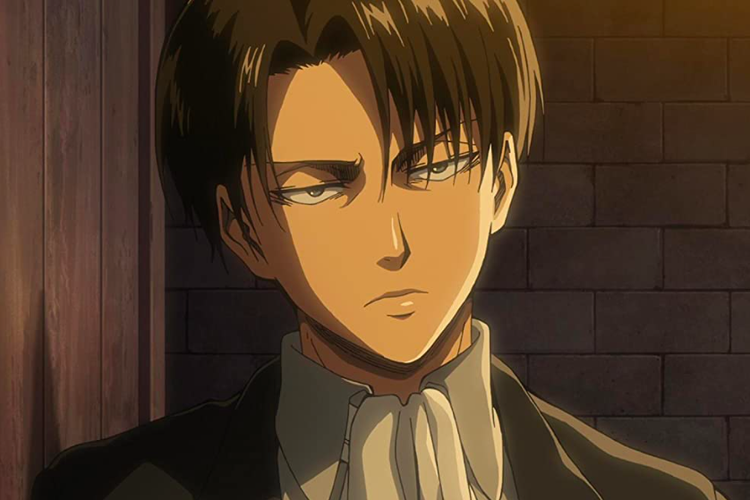 Karakter Levi Ackerman di serial anime Attack on Titan. Levi dikenal sebagai orang yang cuek dan dingin