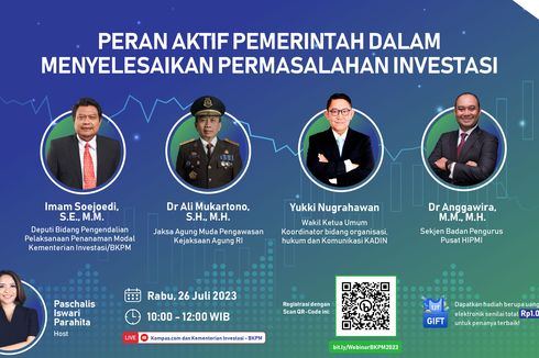 Kementerian Investasi/BKPM Gelar Webinar, Bahas Permasalahan Investasi di Indonesia