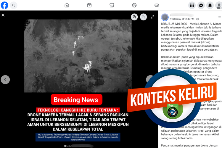 INFOGRAFIK: Foto Ini Bukan Kamera Thermal Hezbollah Ungkap Pergerakan Pasukan Israel