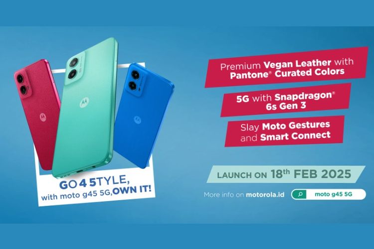 Moto G45 5G bakal jadi HP pertama Motorola usai comeback ke Indonesia