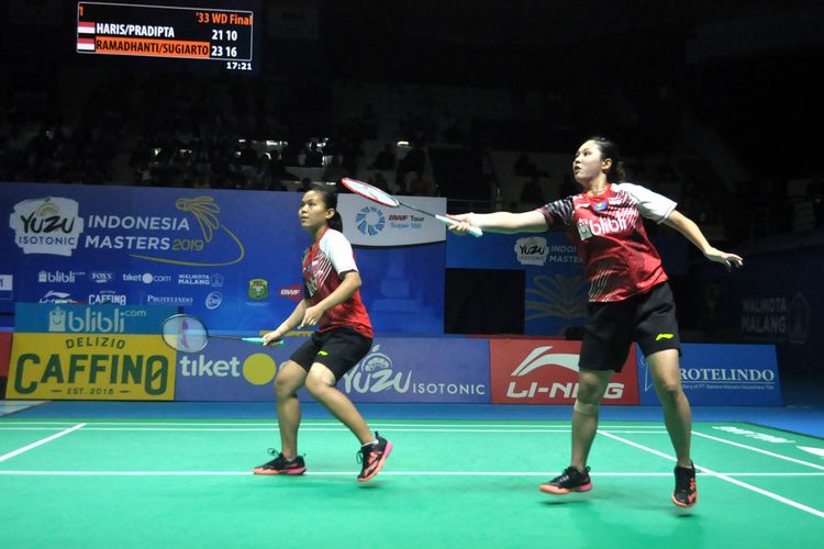 Siti Fadia Silva/Ribka Sugiarto berhasil menjadi penyelamat Indonesia di turnamen Indonesia Masters 2019 yang berlangsung di GOR Ken Arok Kota Malang, Jawa Timur, Minggu (06/10/2019) malam.