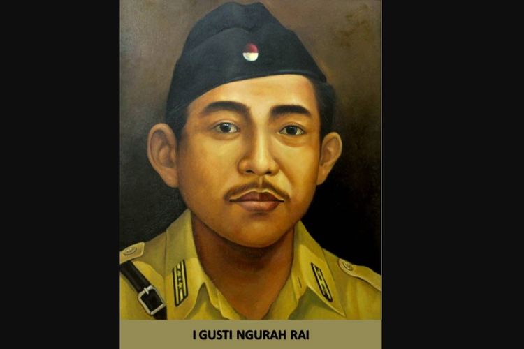 Potret pahlawan nasional I Gusti Ngurah Rai.