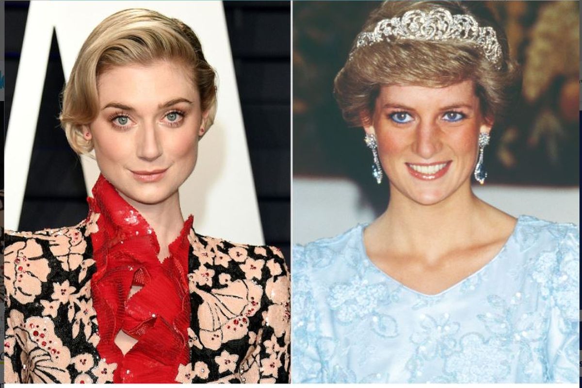 Elizabeth Debicki (kiri) dan Putri Diana