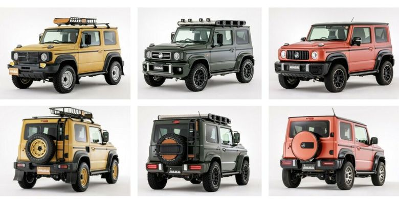 Modifikasi Suzuki Jimny bergaya Mercedes-Benz G Class