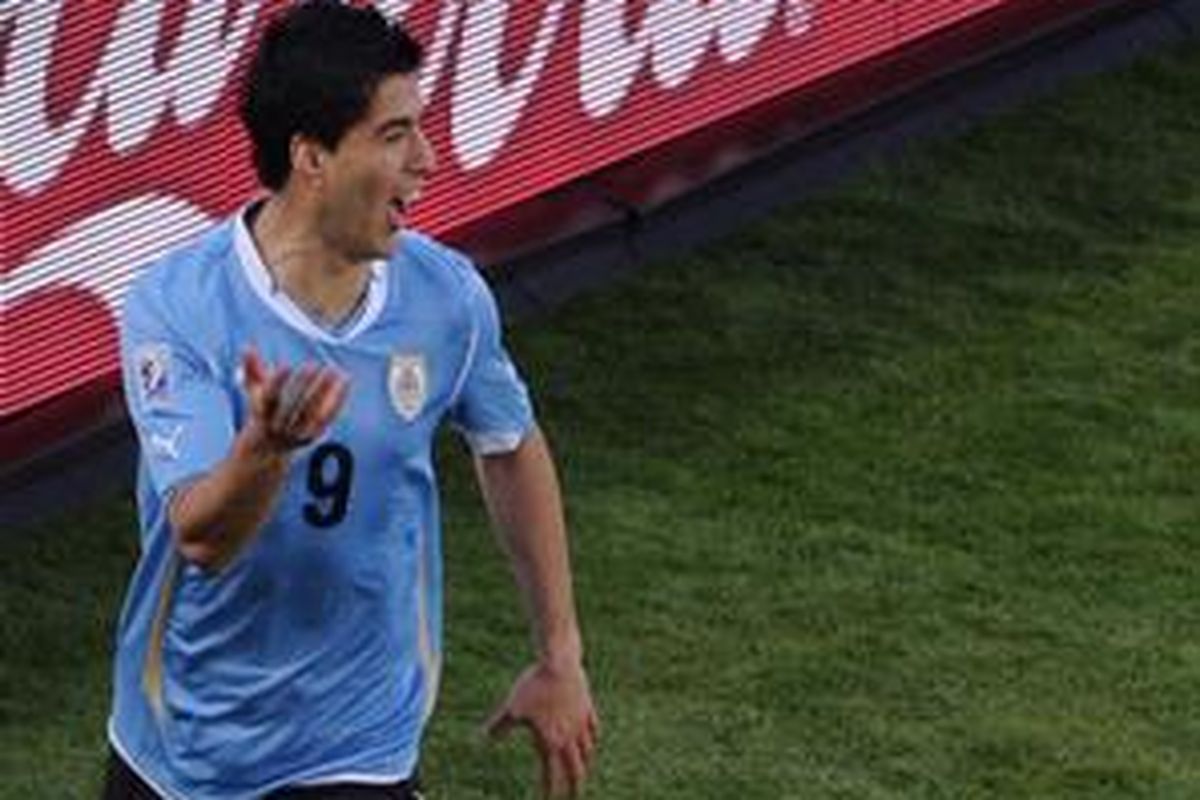 Striker Uruguay, Luis Suarez.