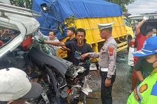 3 Truk Terlibat Kecelakaan Beruntun di Banyumas, 2 Orang Tewas