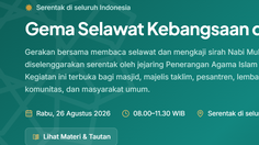 Maulid Nabi, Kemenag Gelar Gema Selawat Kebangsaan, Target 1,78 Juta Peserta
