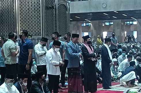 Jokowi Shalat Idul Adha di Masjid Istiqlal