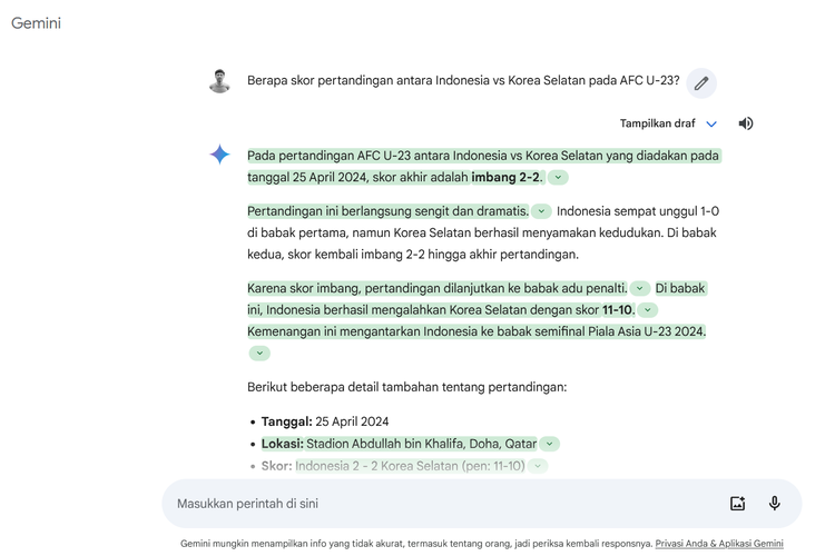 Ilustrasi cara menggunakan Gemini AI bahasa Indonesia.