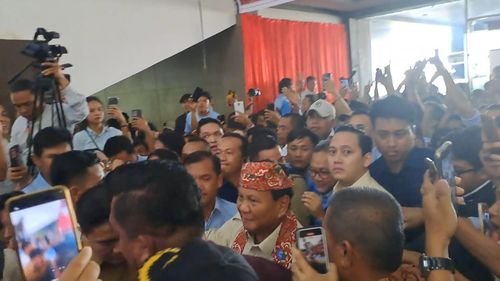 Prabowo Kampanye di Bengkulu Bareng Raffi Ahmad, Pendukung Riuh
