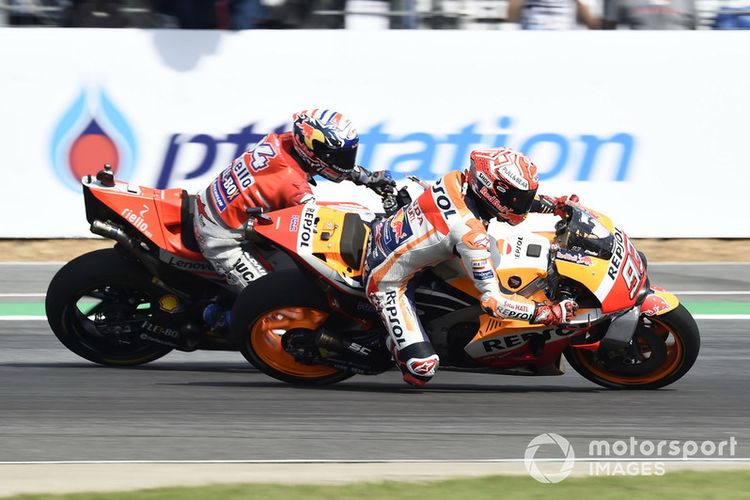 Duel Marc Marquez dan Andrea Dovizioso.