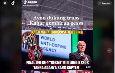 Apa benar thailand pakai doping