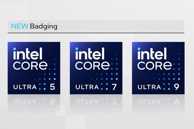 Ilustrasi prosesor Intel Core Ultra.