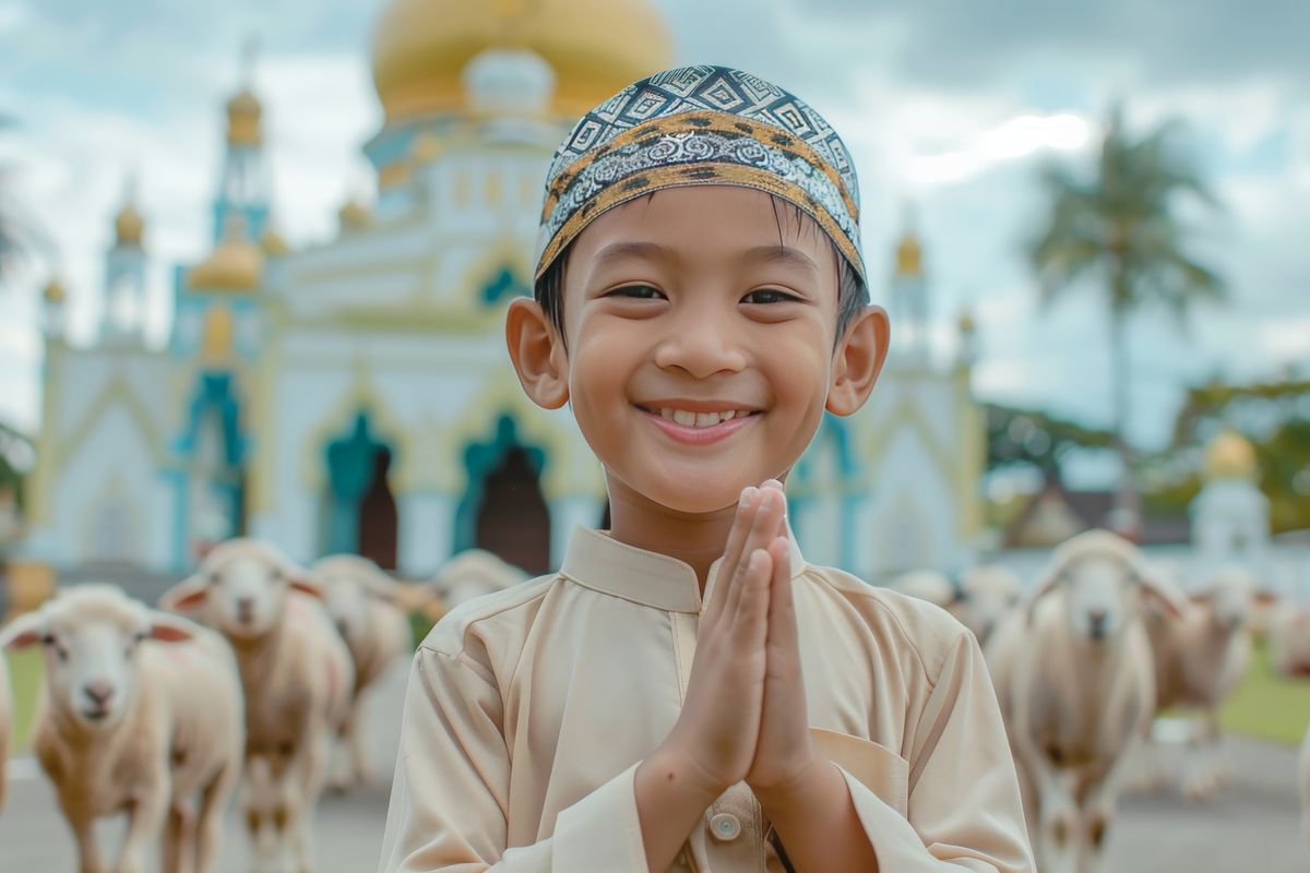 Ilustrasi anak sholeh