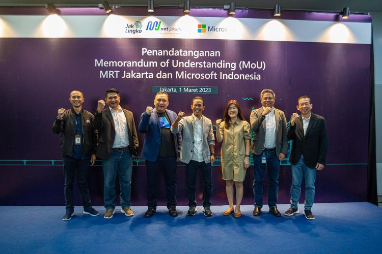 Dukung Transformasi Digital, PT MRT Jakarta (Perseroda) Gandeng Microsoft Indonesia
