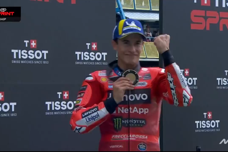 Hasil MotoGP Belanda 2025: Marc Marquez Juara, Bagnaia Podium